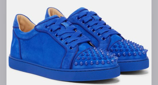 Louboutin blue spikes
